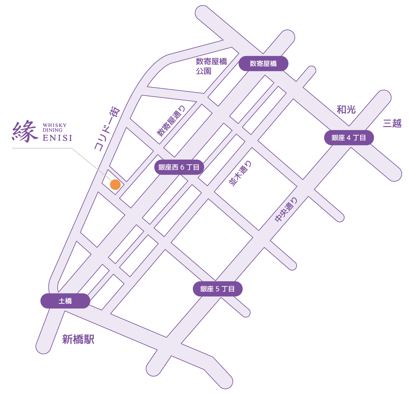 東京銀座・WHISKY DINING 緣 ENISI